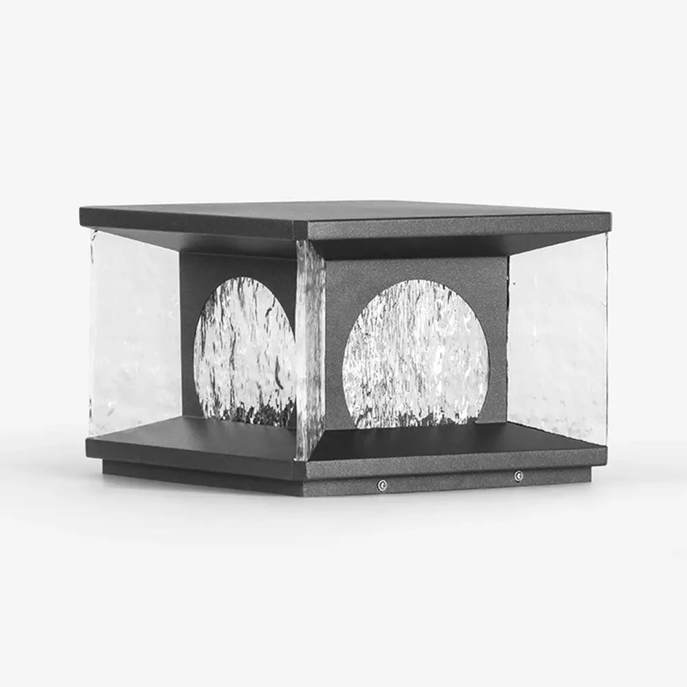 Ray Modern Glass Outdoor Pillar Light - Image 11
