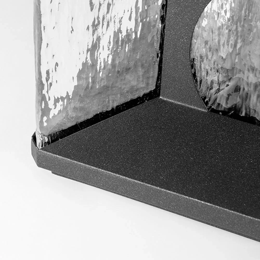 Ray Modern Glass Outdoor Pillar Light - Image 2