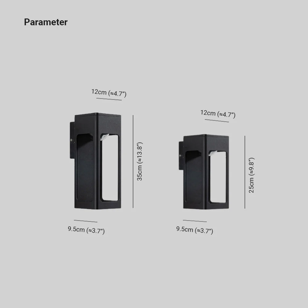 Ray Modern Minimalist Outdoor Wall Light - Image 4