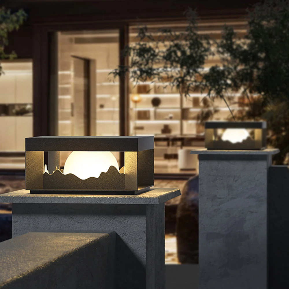 Ray Modern Outdoor Pillar Light - Image 7