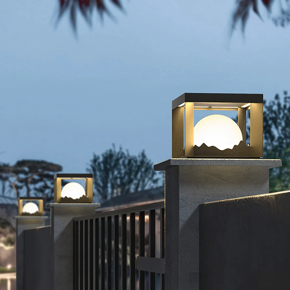 Ray Modern Outdoor Pillar Light - Image 9