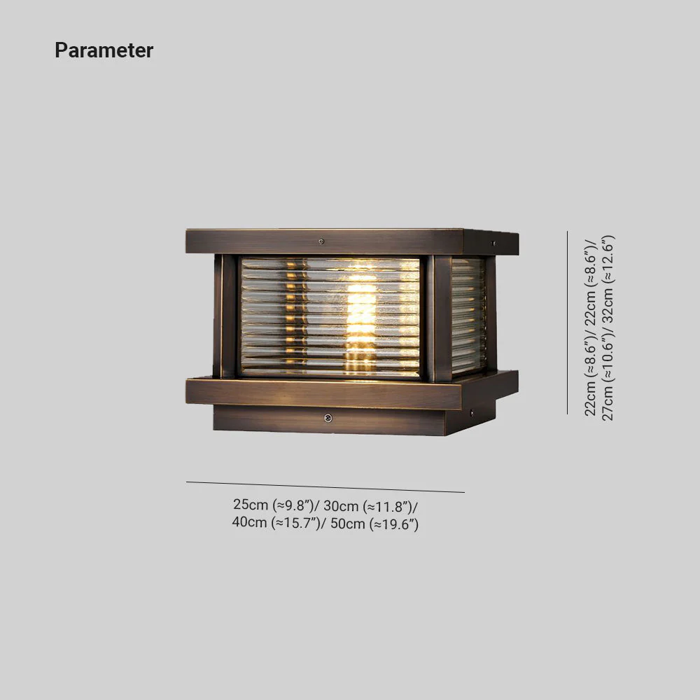 Ray Modern Outdoor Pillar Light - Image 8