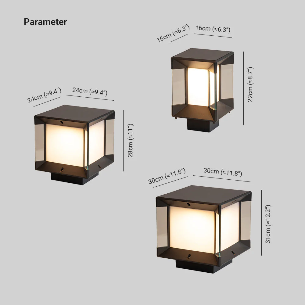 Ray Modern Outdoor Post Light - Image 5