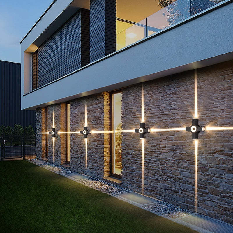 Ray Modern Minimalist LED Outdoor Wall Lamp - Image 3