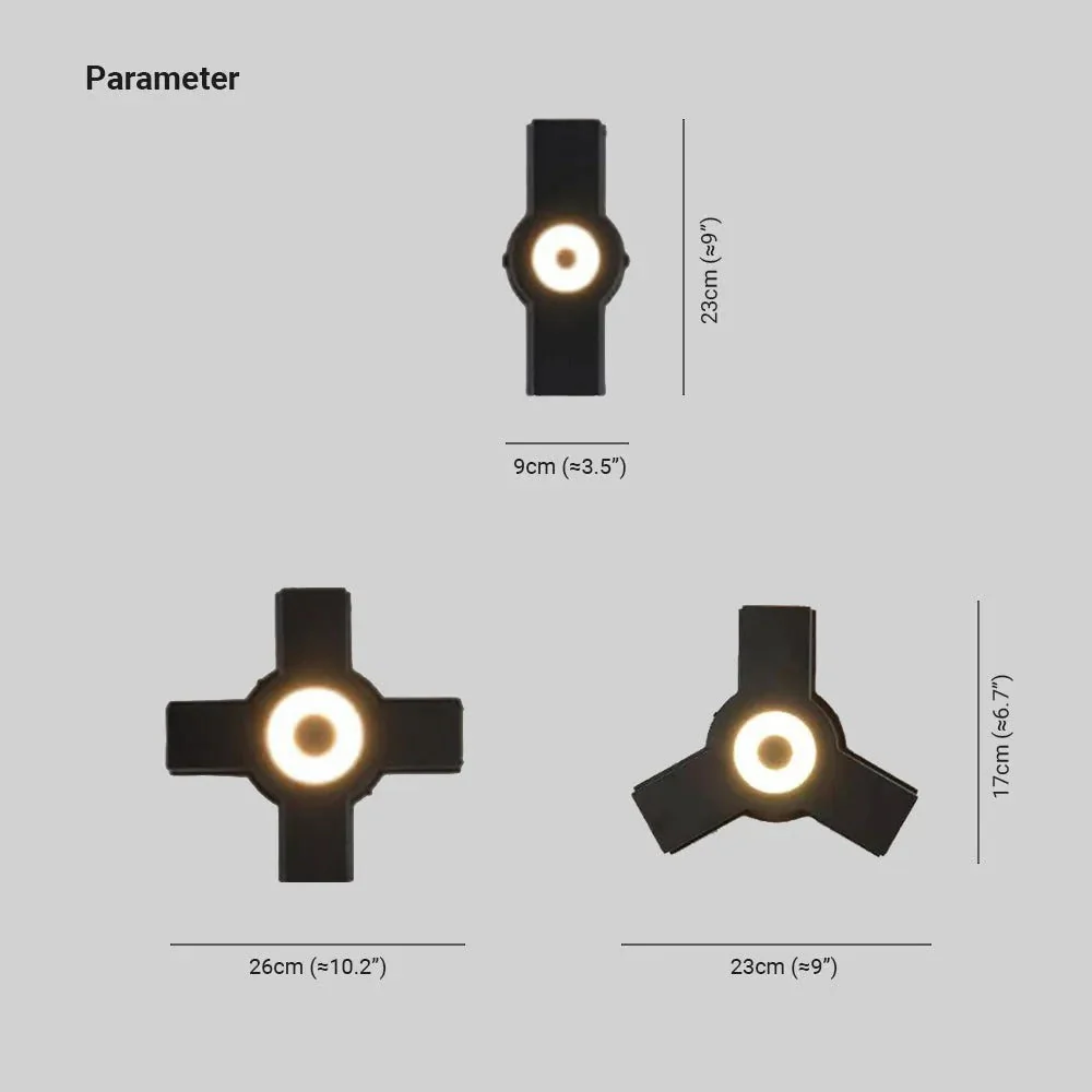 Ray Modern Minimalist LED Outdoor Wall Lamp - Image 4