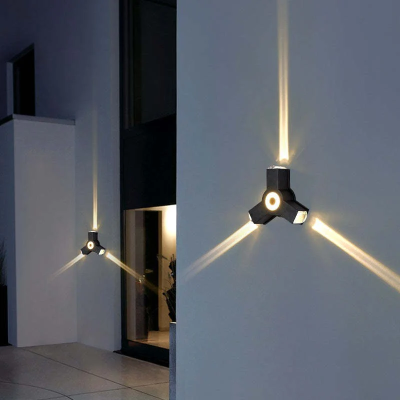 Ray Modern Minimalist LED Outdoor Wall Lamp - Image 7