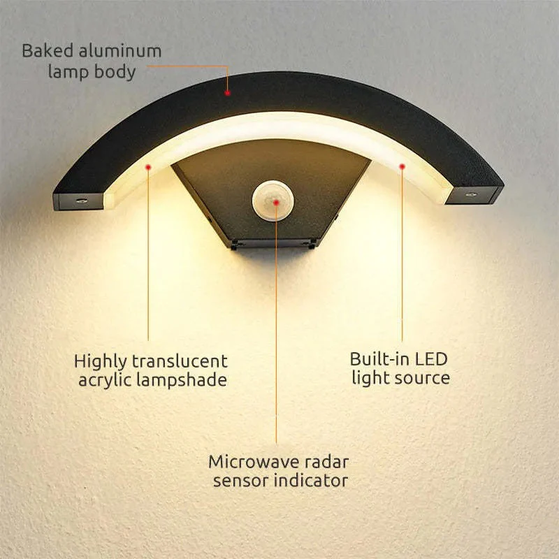Ray Nordic Arc LED Outdoor Wall Lamp - Image 20