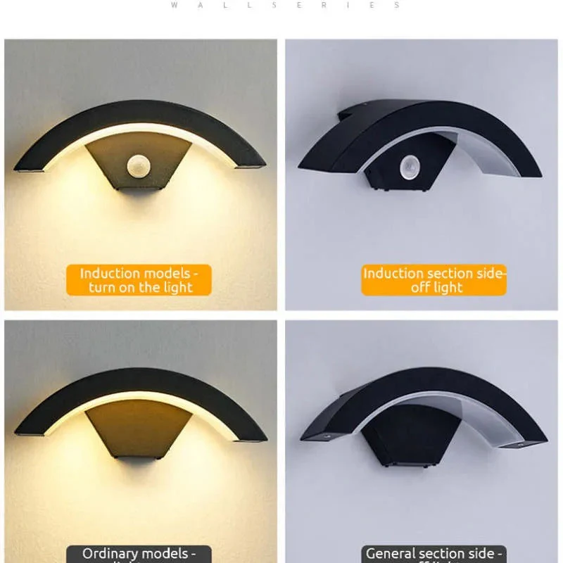 Ray Nordic Arc LED Outdoor Wall Lamp - Image 8