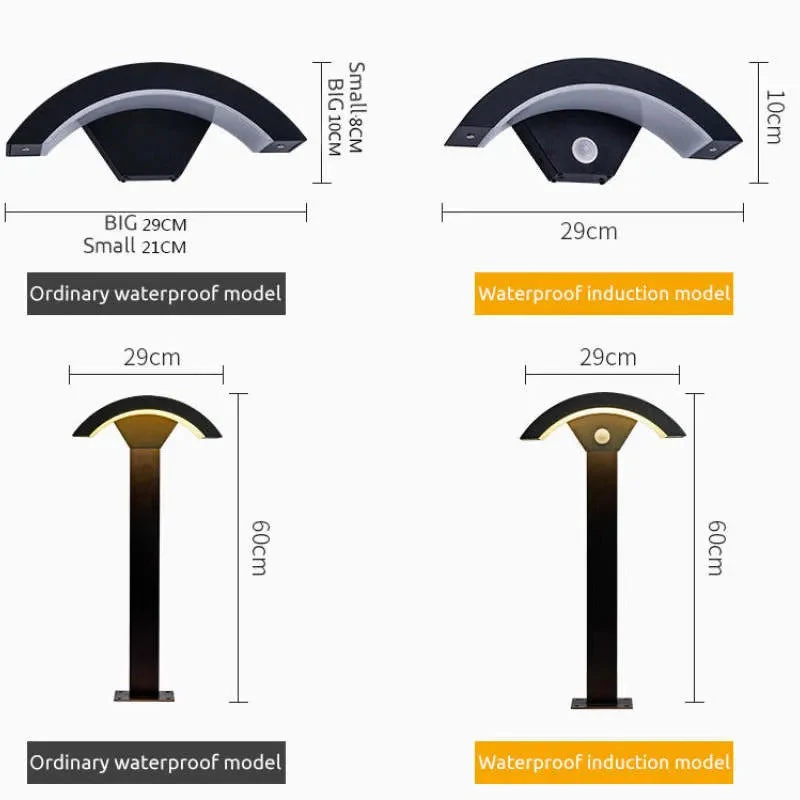 Ray Nordic Arc LED Outdoor Wall Lamp - Image 9