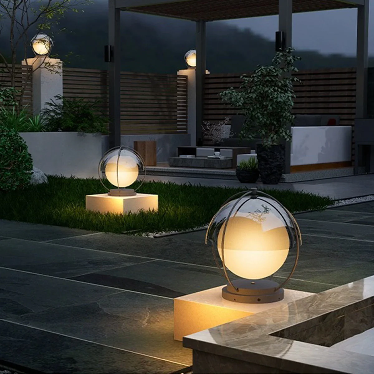 Redy Led Modern Minimalist Outdoor Pillar Lights - Image 11