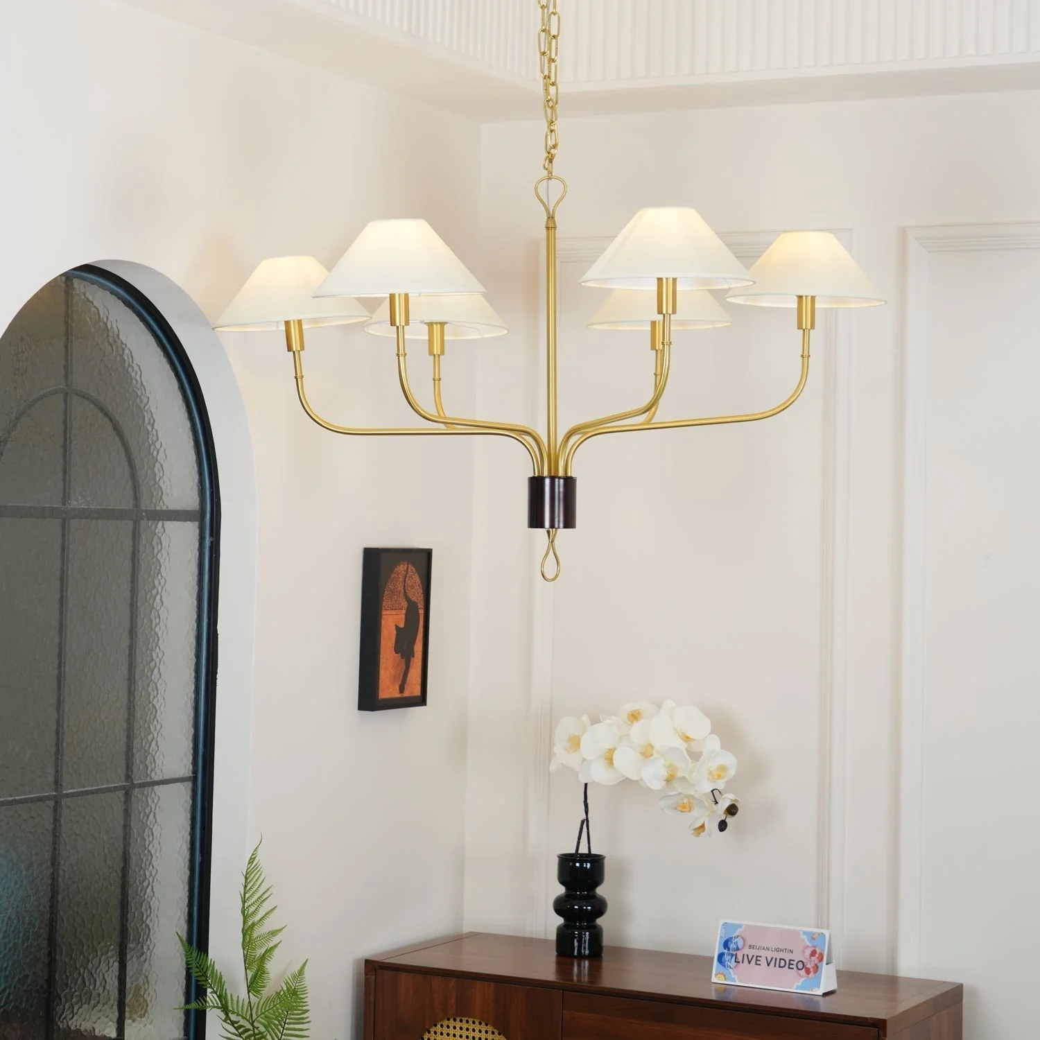 Regal Classic Brass Tail Chandelier - Image 18