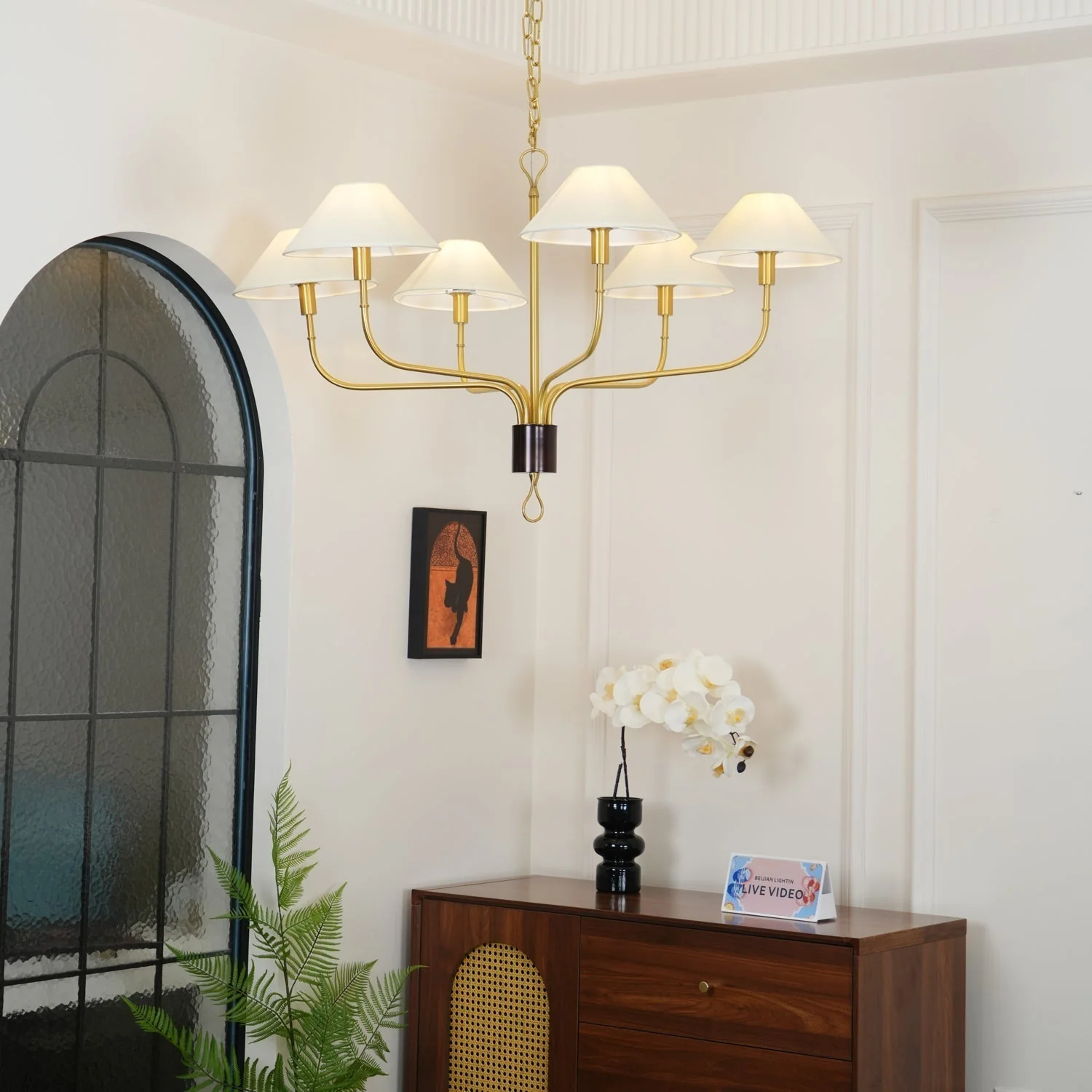 Regal Classic Brass Tail Chandelier - Image 19