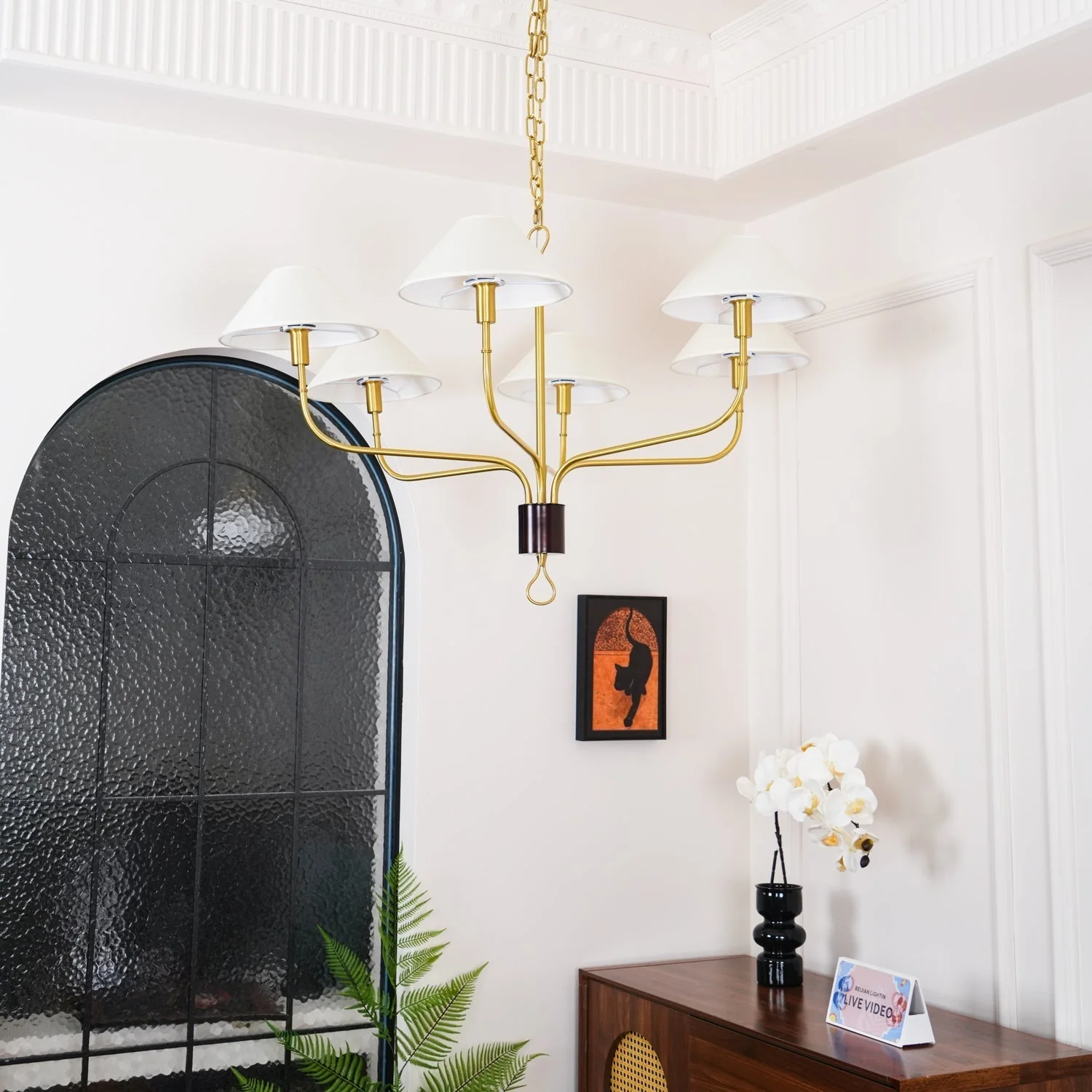 Regal Classic Brass Tail Chandelier - Image 20