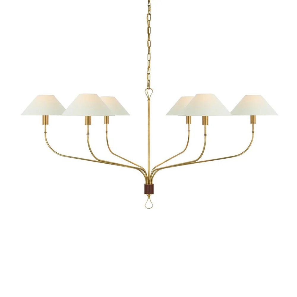 Regal Classic Brass Tail Chandelier - Image 3