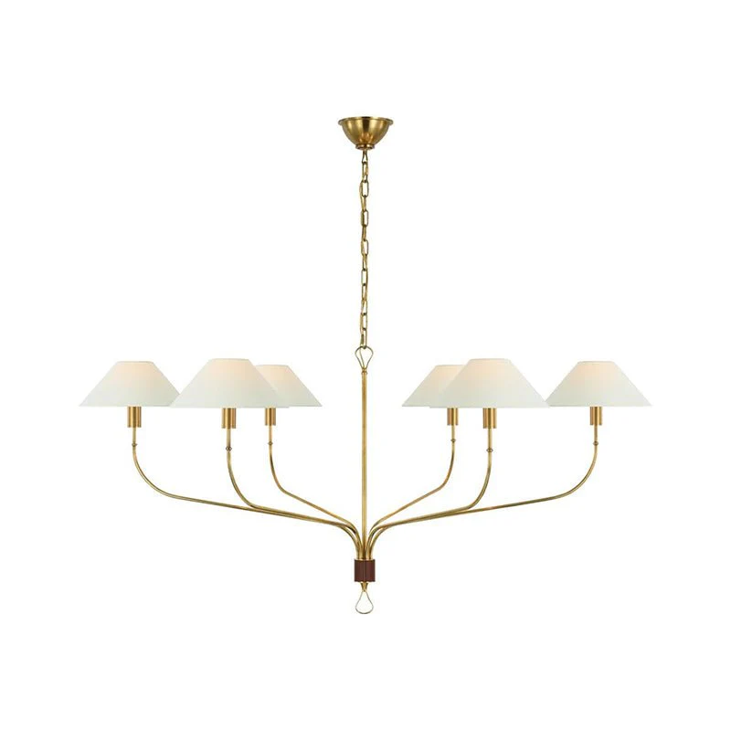 Regal Classic Brass Tail Chandelier - Image 8