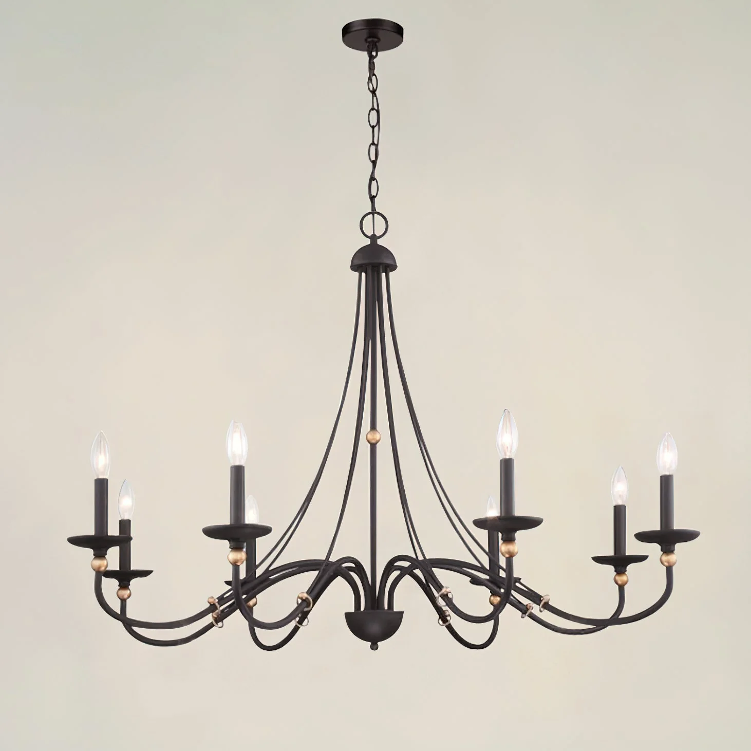 Regalia Vintage Brass Chandelier - Image 16