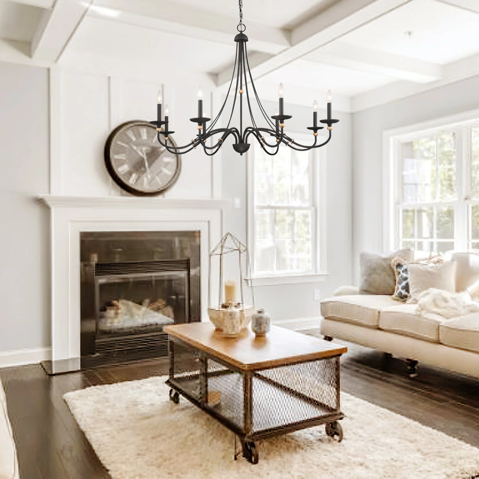Regalia Vintage Brass Chandelier - Image 19