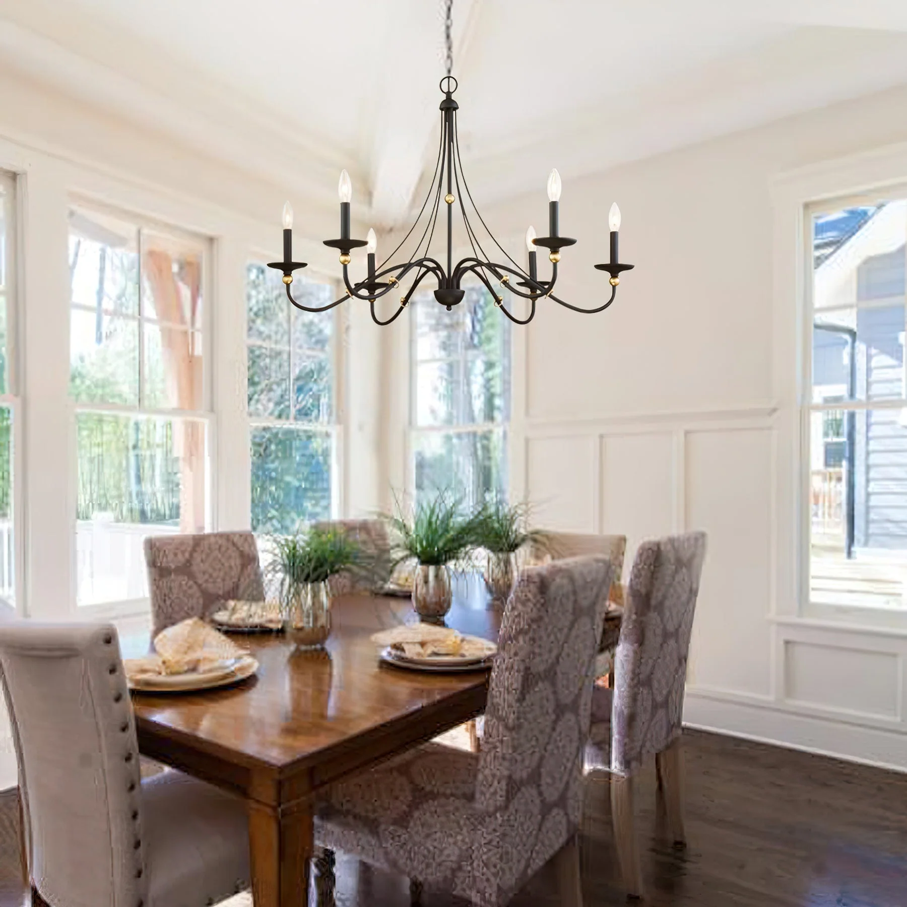 Regalia Vintage Brass Chandelier - Image 28