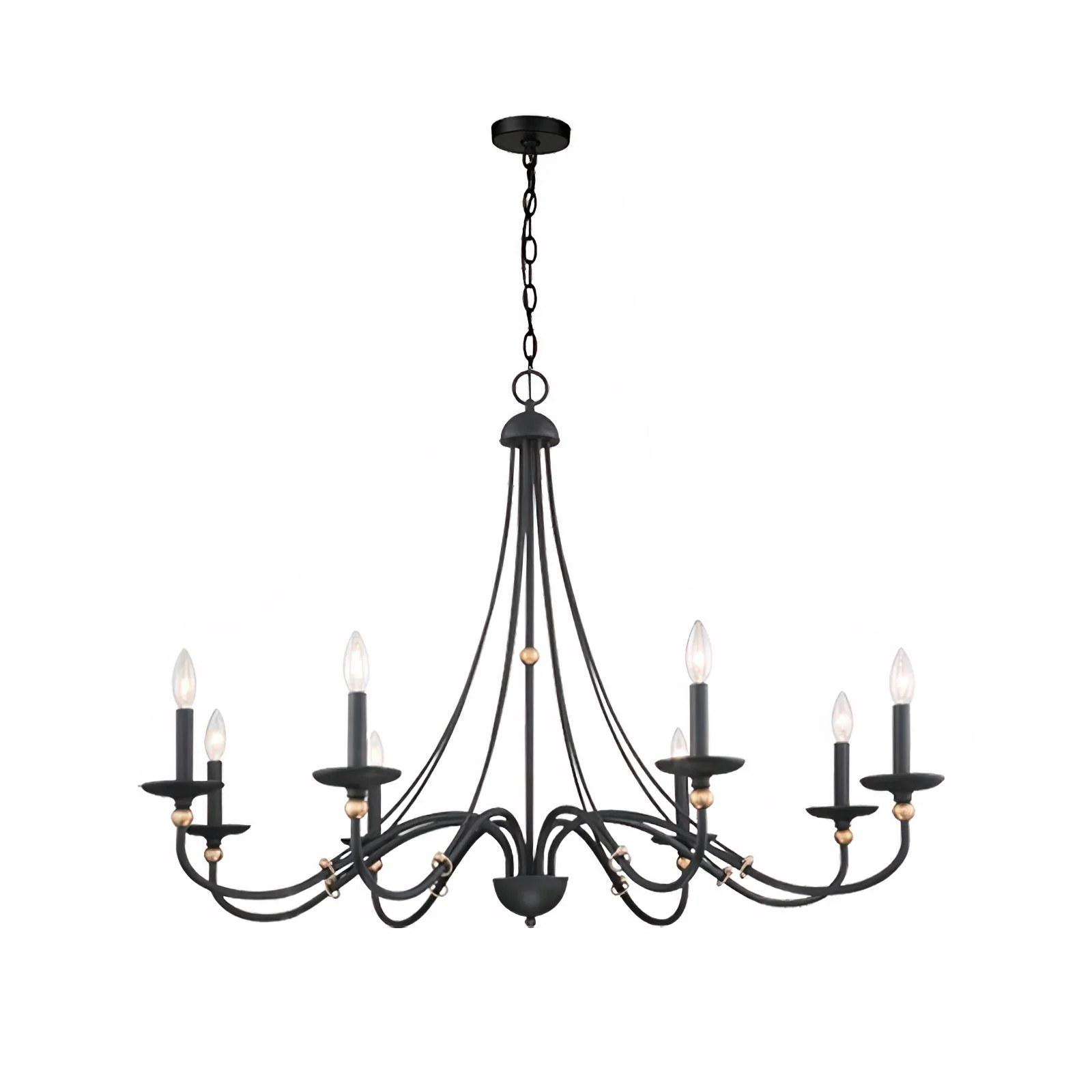 Regalia Vintage Brass Chandelier - Image 34