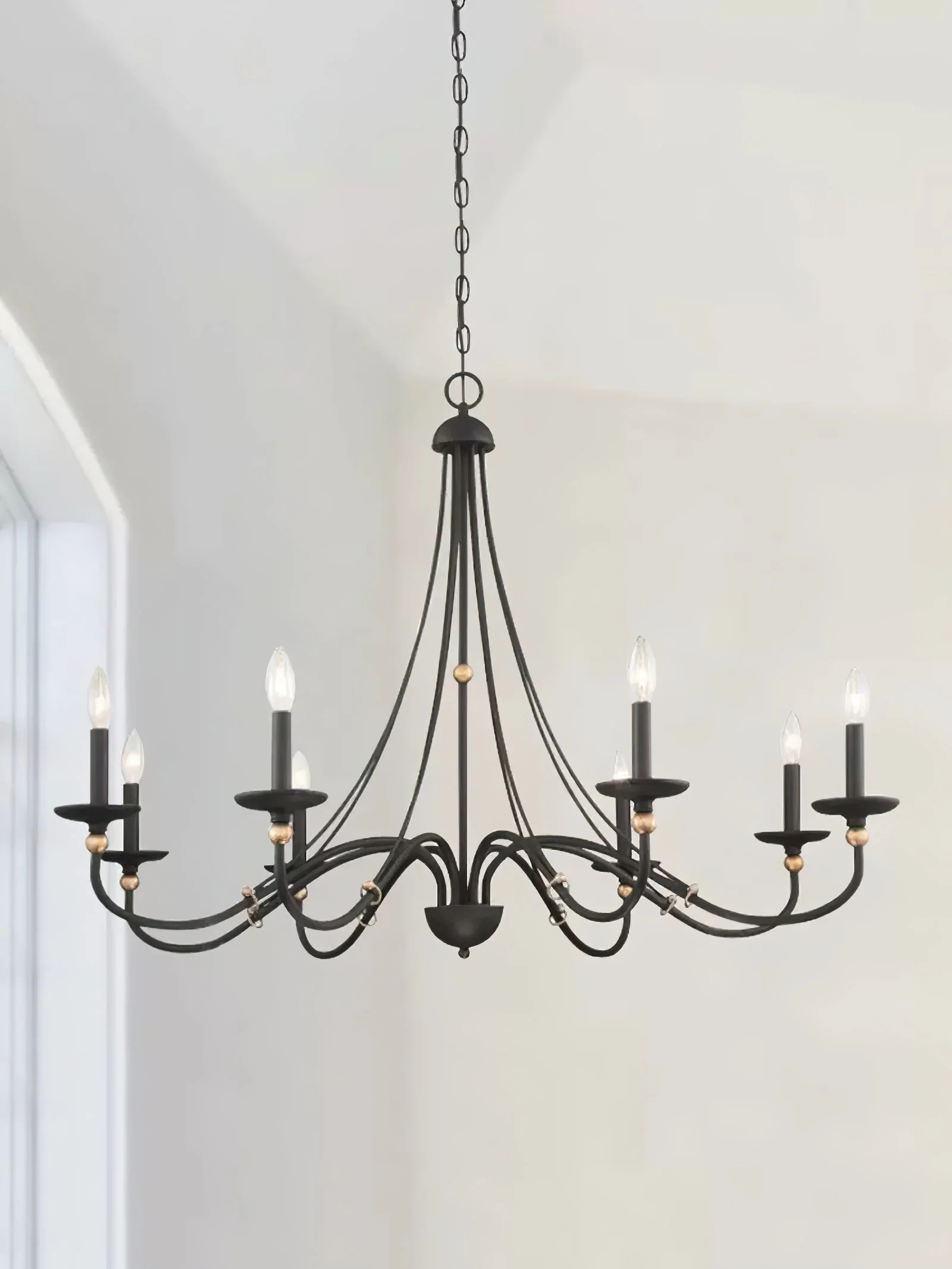 Regalia Vintage Brass Chandelier - Image 7