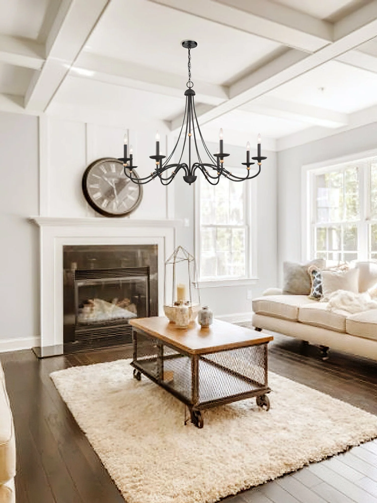 Regalia Vintage Brass Chandelier - Image 9