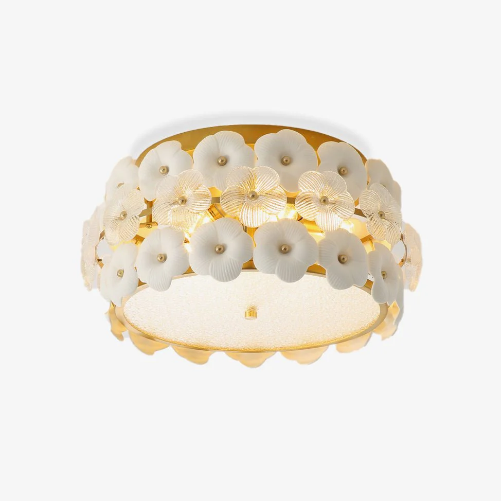 Regina Art Flowers Glass Ceramics Ceiling Lamp - Image 7