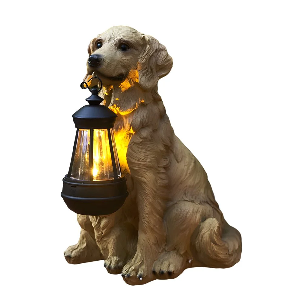 Resin Dog Landscape Decor Resin Outdoor Lights - Image 4