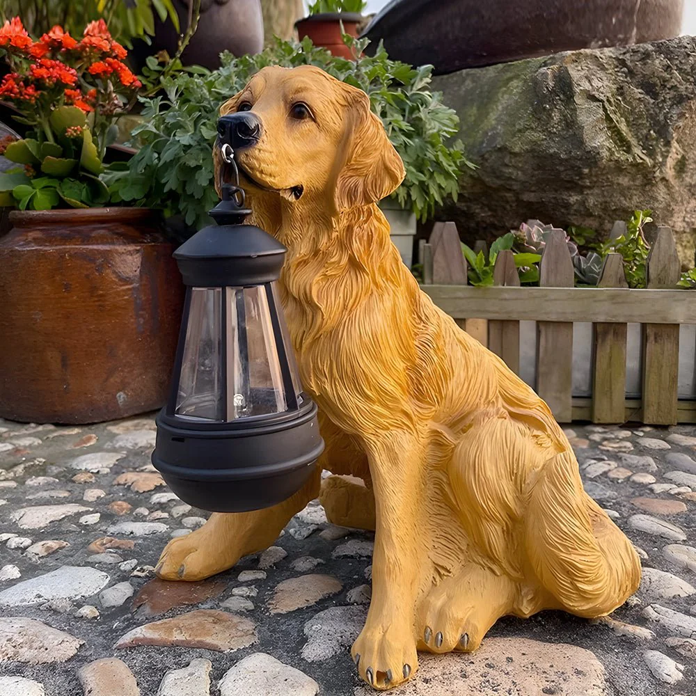 Resin Dog Landscape Decor Resin Outdoor Lights - Image 8