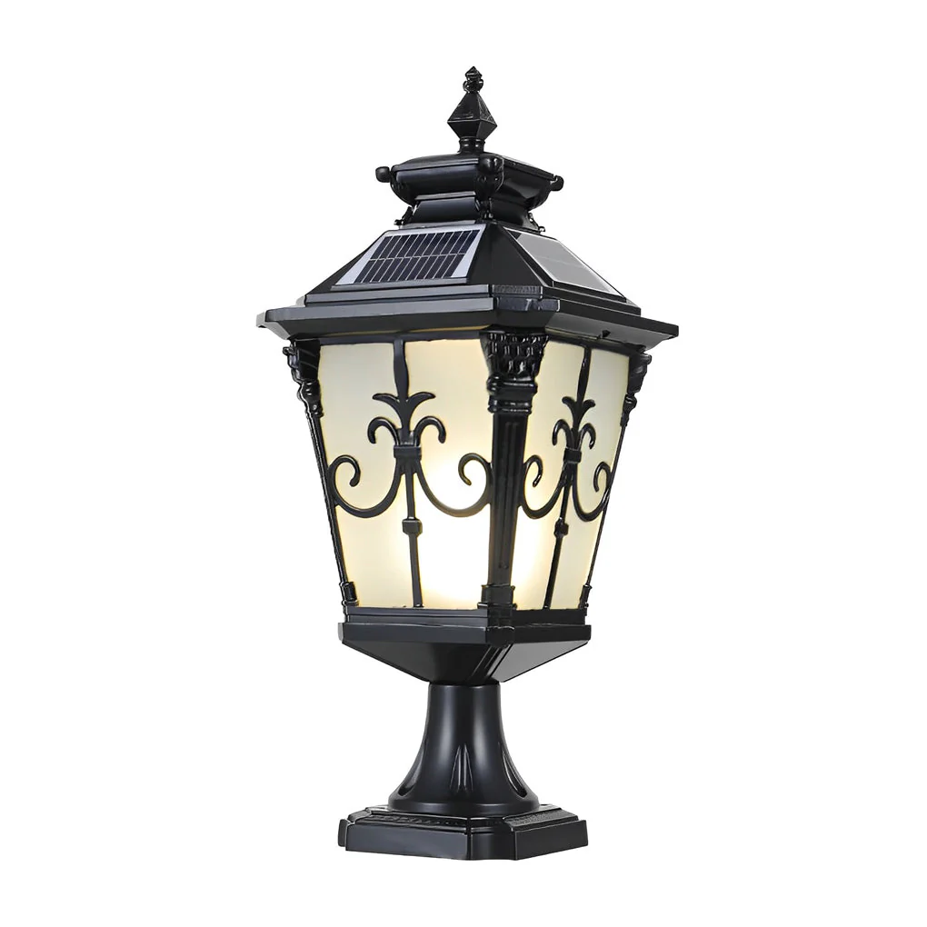 Loble Retro Pattern LED European Outdoor Fence Post Lights - Image 11