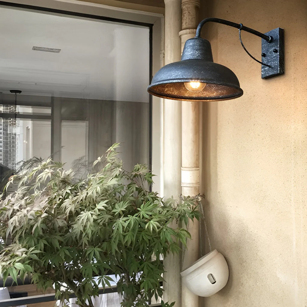 Rhe Vintage Trumpet LED Retro Outdoor Wall Lights - Image 3