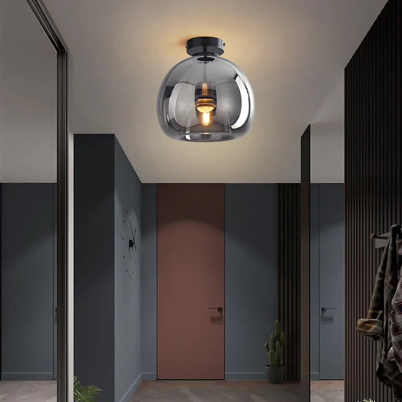 Rhea Glass Semi-Flush Mount Ceiling Light/Pendant Light - Image 2