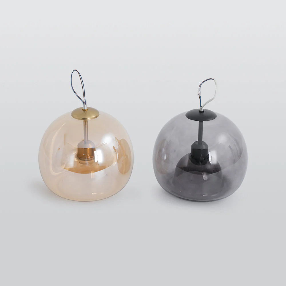 Rhea Glass Semi-Flush Mount Ceiling Light/Pendant Light - Image 7
