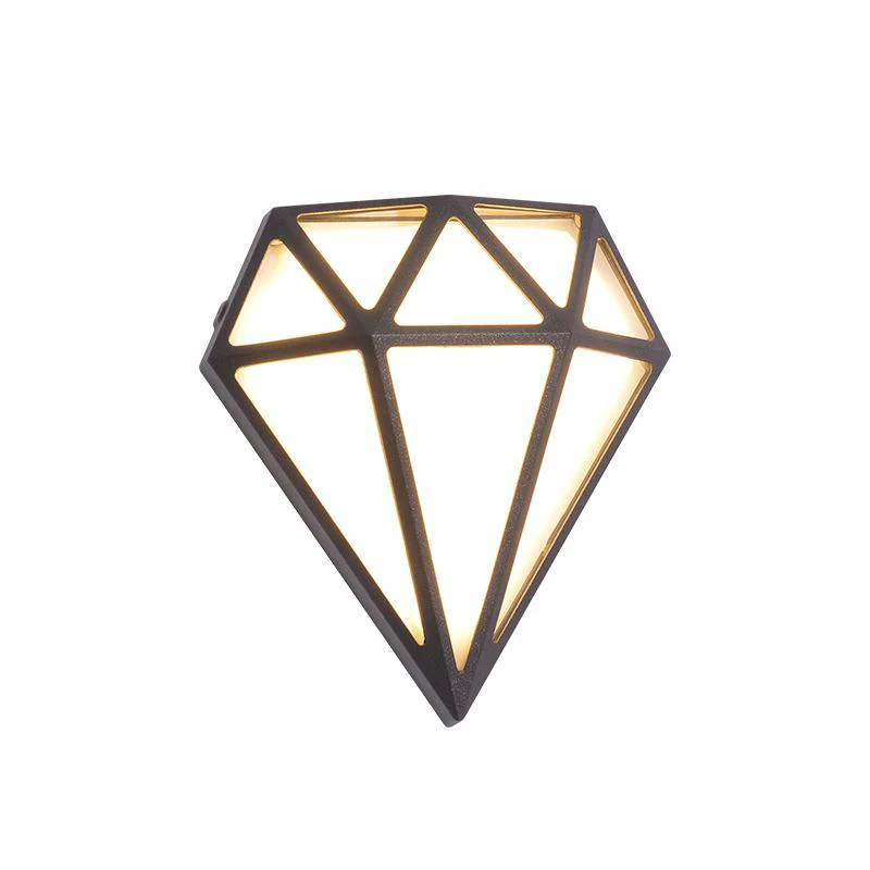 Rhombus Diamonds LED Outdoor Wall Porch Lights - Image 5