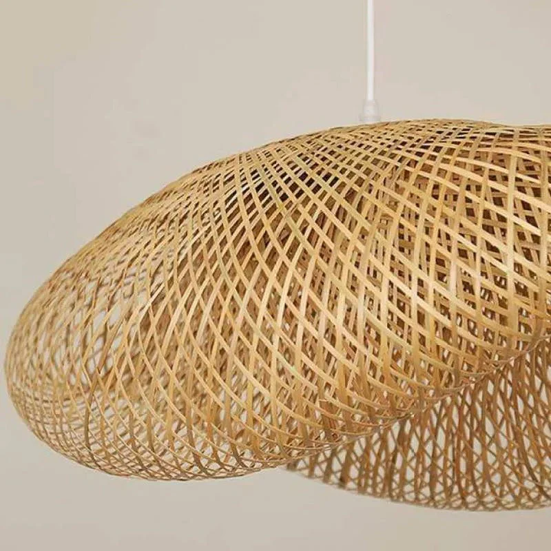 Rinwa Natural Pendant Light for Dining Room/Kitchen Island, Bamboo - Image 10