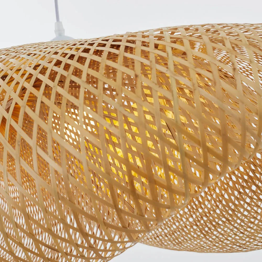 Rinwa Natural Pendant Light for Dining Room/Kitchen Island, Bamboo - Image 17