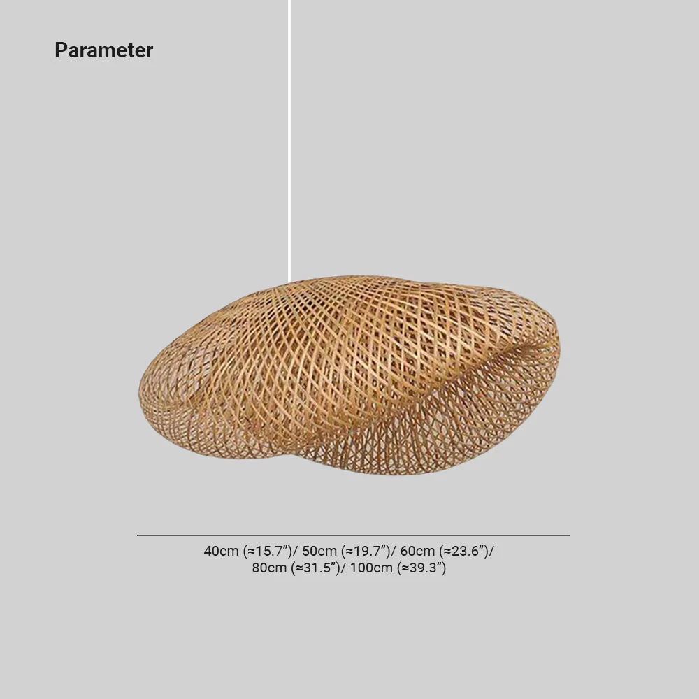 Rinwa Natural Pendant Light for Dining Room/Kitchen Island, Bamboo - Image 4