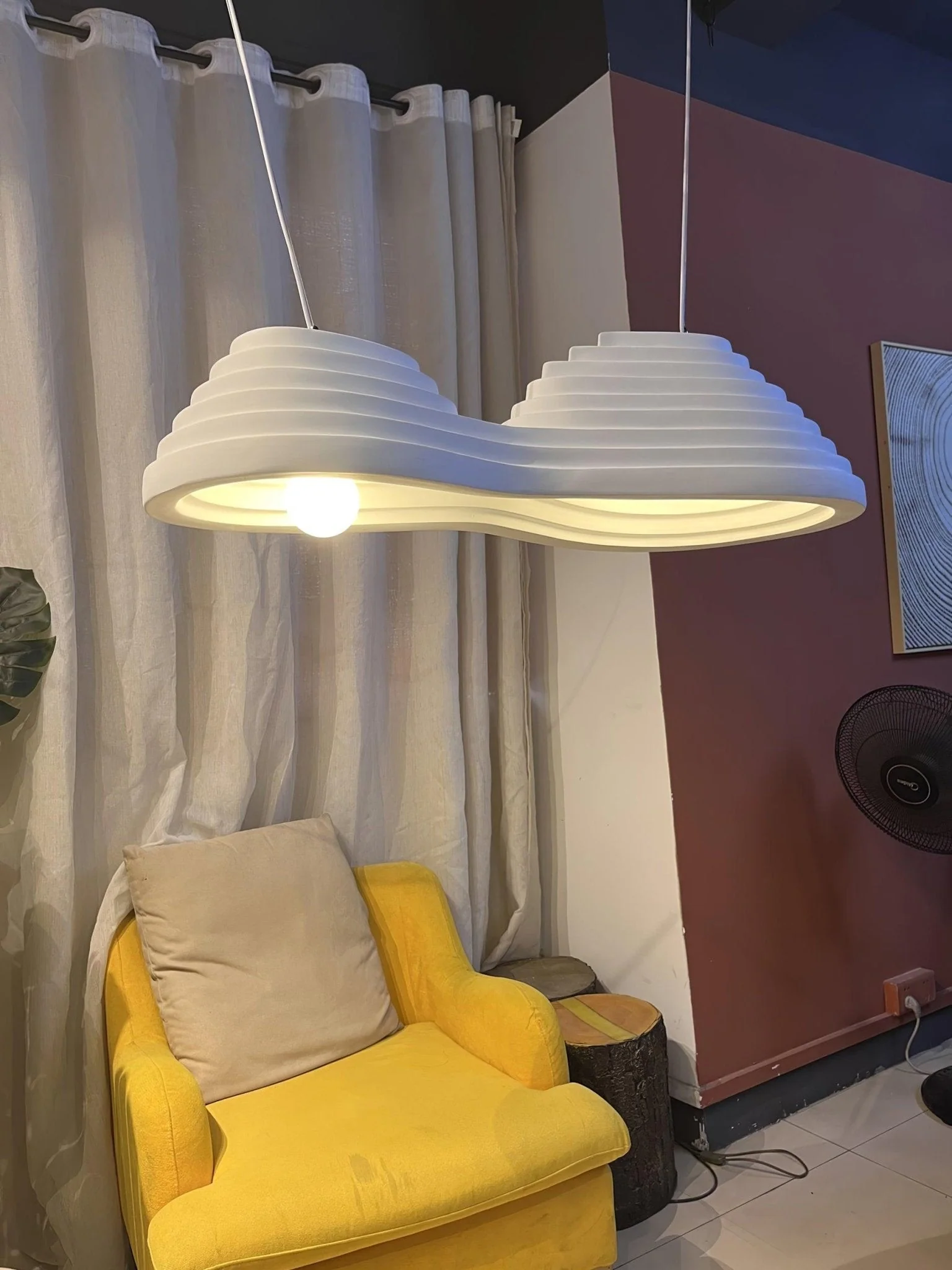 Ripple Minimalist Resin Pendant Lamp - Image 17