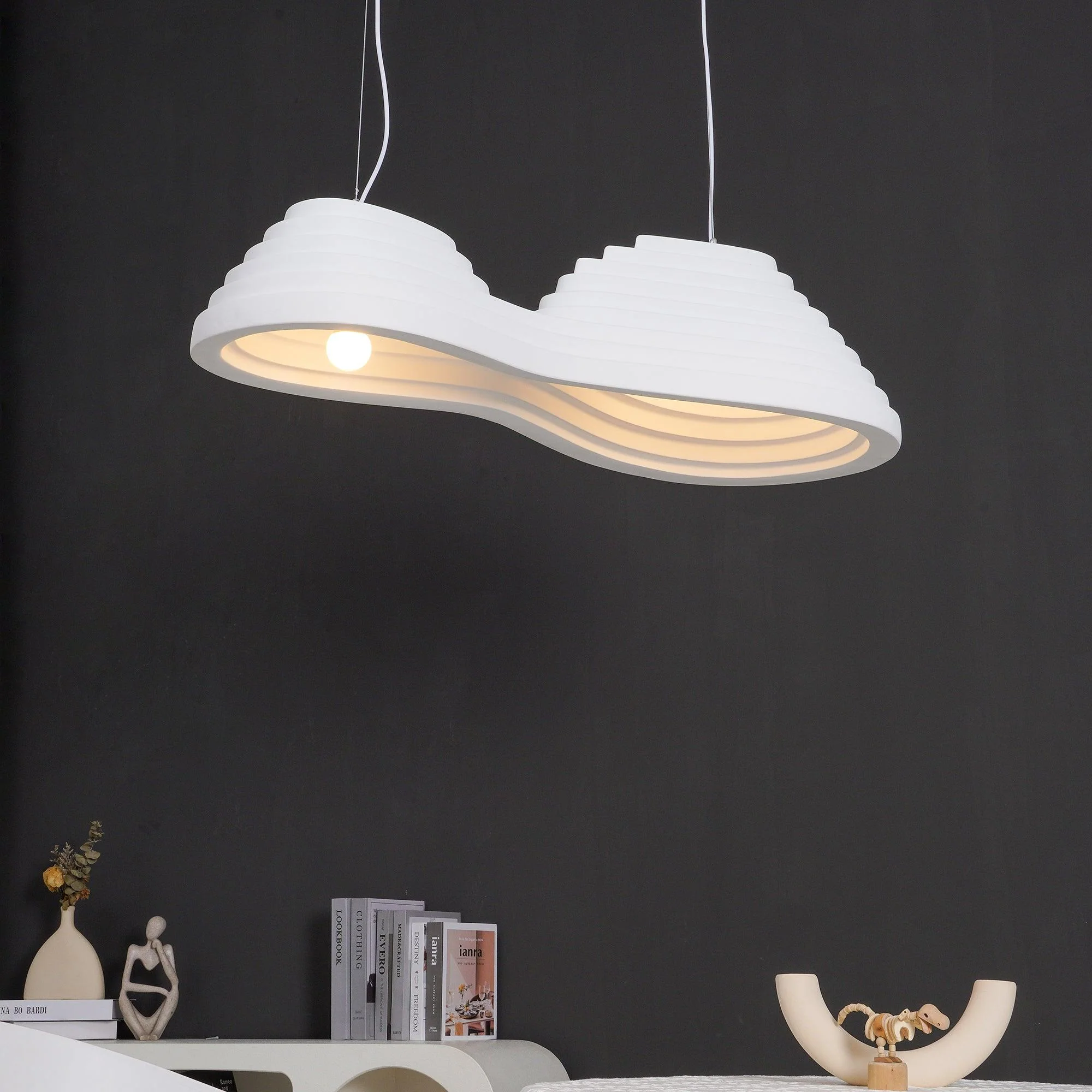 Ripple Minimalist Resin Pendant Lamp - Image 31