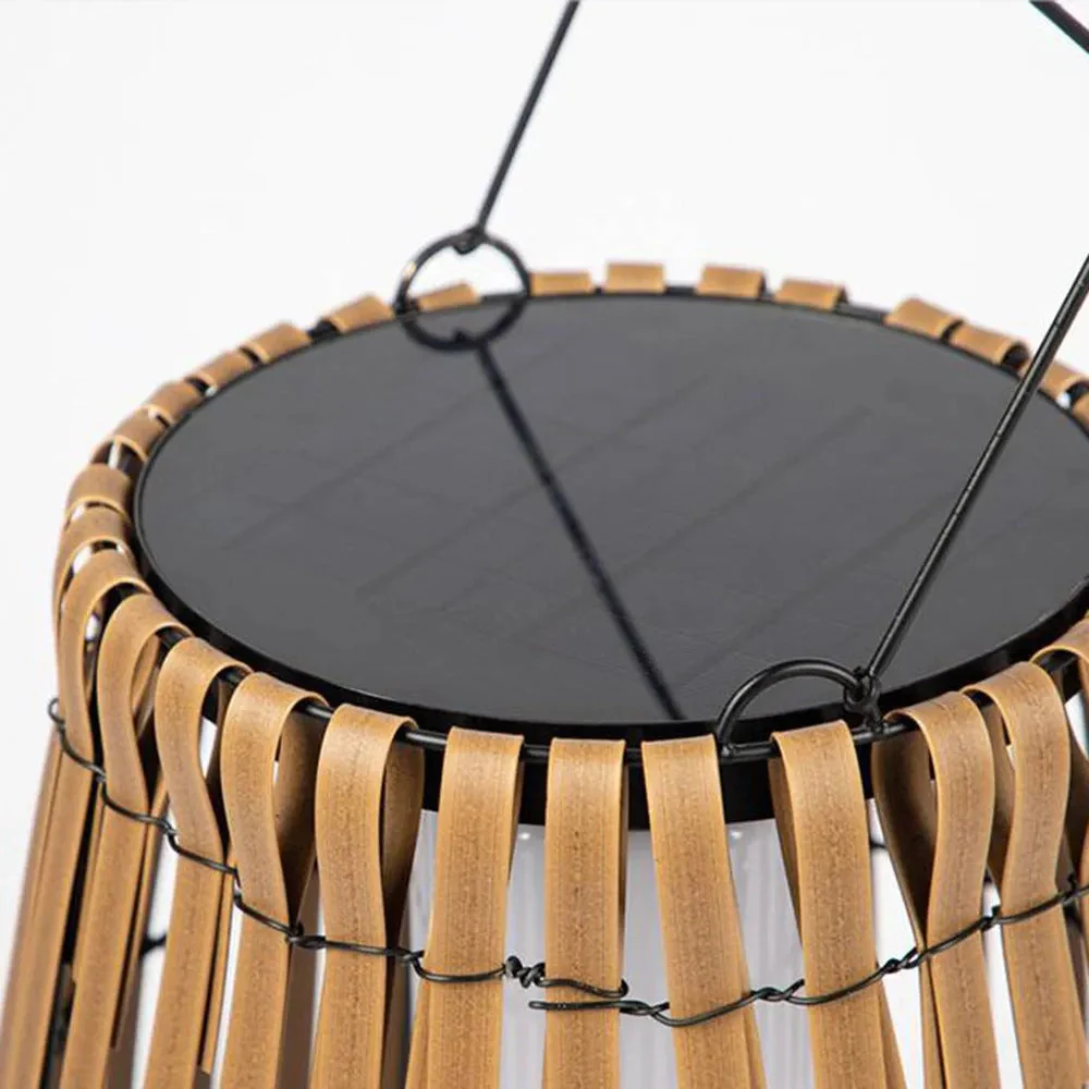 Ritta Retro Bamboo Outdoor Floor Lamp - Image 9