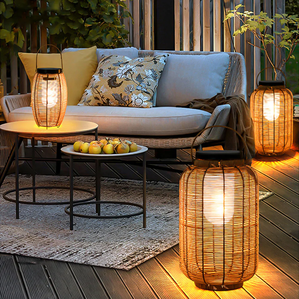 Ritta Retro /Rattan Floor Lamp - Image 4