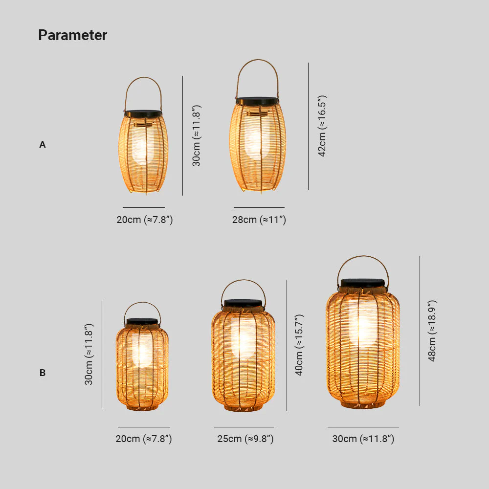 Ritta Retro /Rattan Floor Lamp - Image 6
