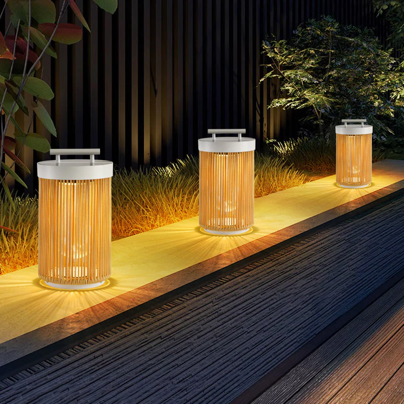 Ritta Retro /Rattan Floor Lamp Outdoor - Image 15