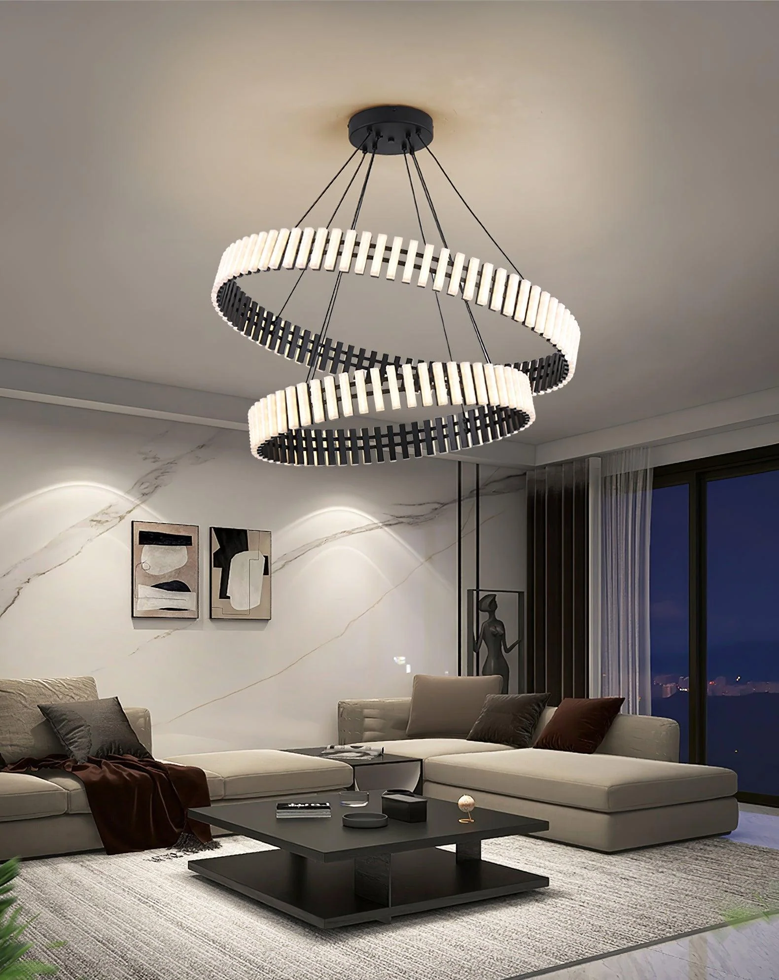 Rivo Stylis Hanging LED Chandelier - Image 34