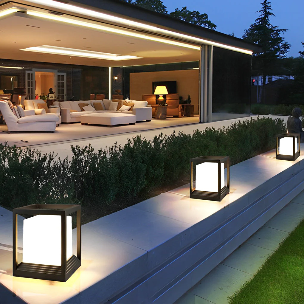 Roberta Minimalist LED Modern Outdoor Fence Post Lights - Image 2