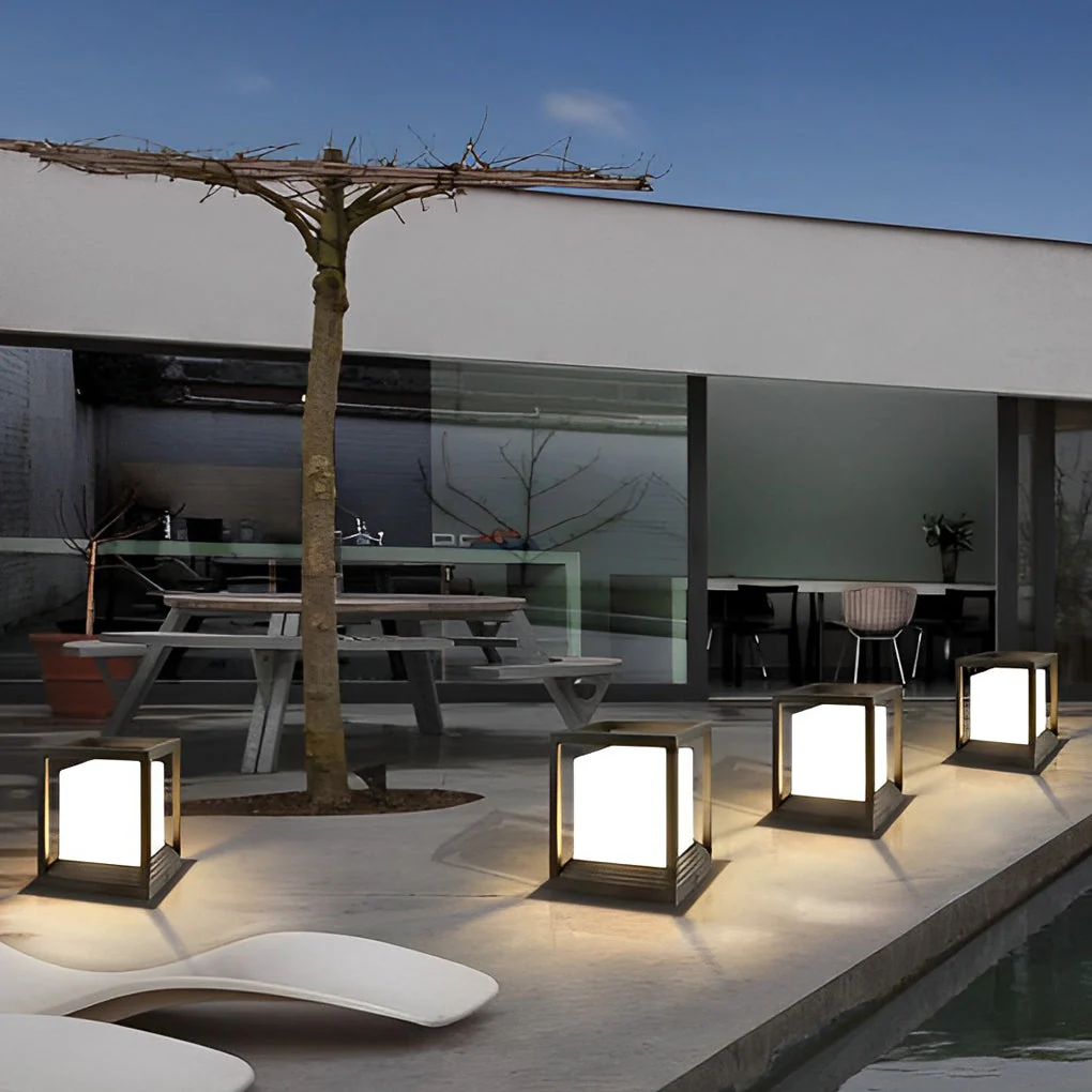 Roberta Minimalist LED Modern Outdoor Fence Post Lights - Image 3
