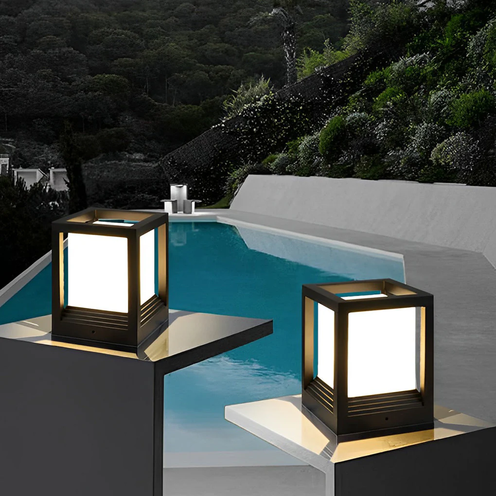 Roberta Minimalist LED Modern Outdoor Fence Post Lights - Image 4