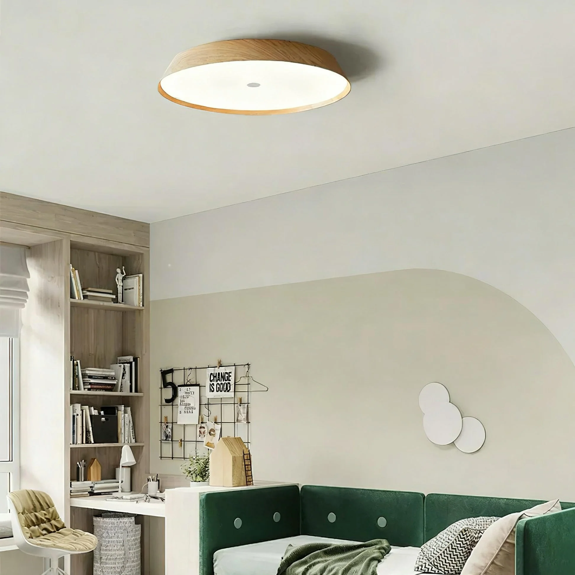 Rogu Minimalist Wooden Ceiling Light - Image 14
