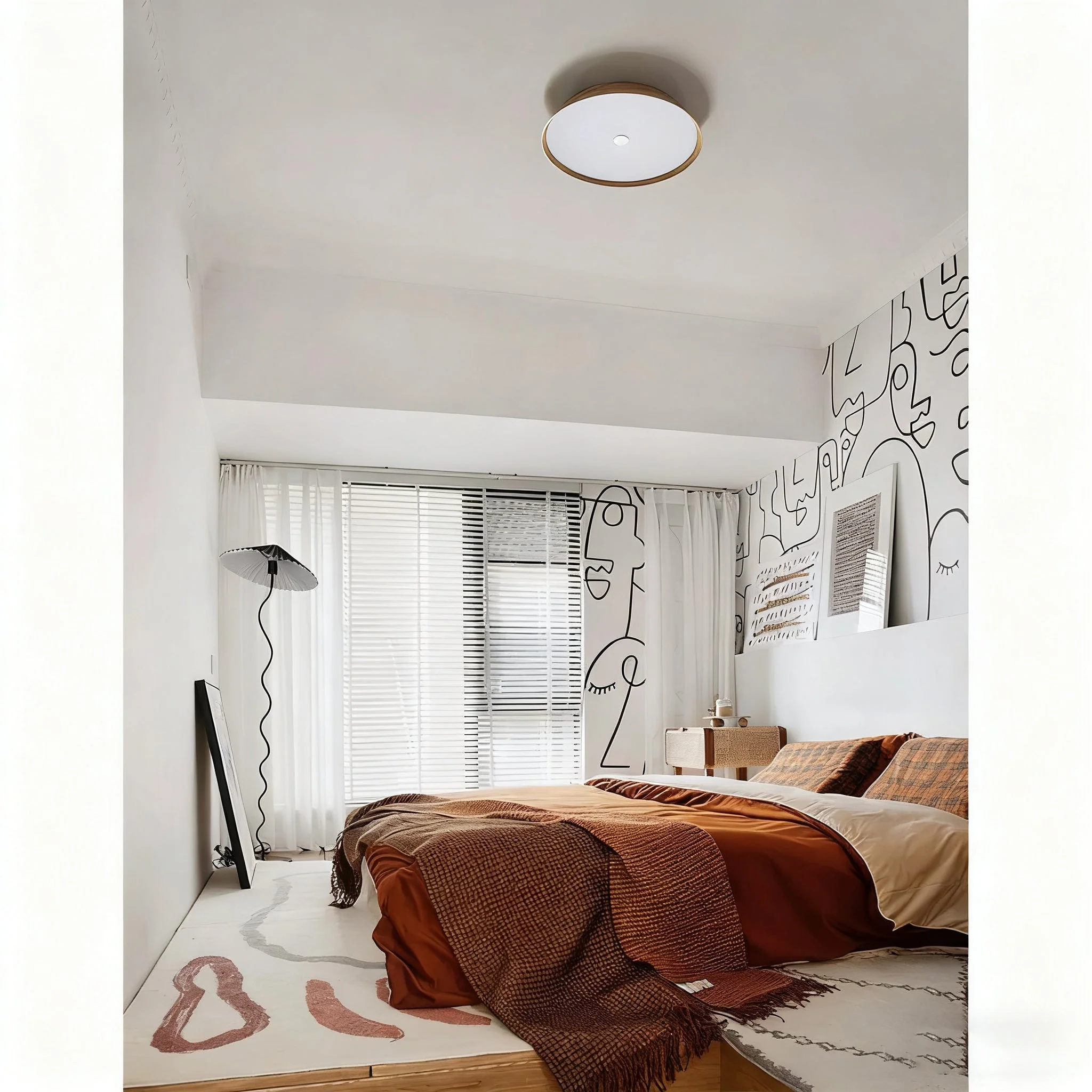 Rogu Minimalist Wooden Ceiling Light - Image 18