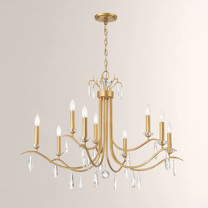 Rollins Contemporary Brass Chandelier - Image 6