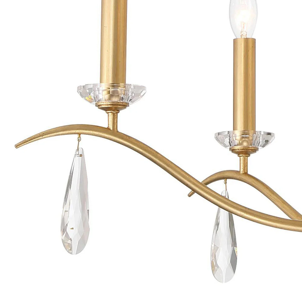 Rollins Contemporary Brass Chandelier - Image 8